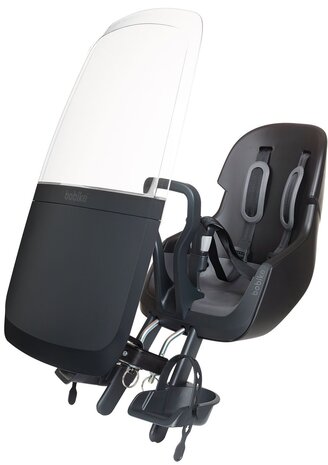 Bobike Mini Exclusive Evolve Urban Black Voorstoeltje + Windscherm Bobike Mini Exclusive Evolve Urban Black Voorstoeltje + Windscherm