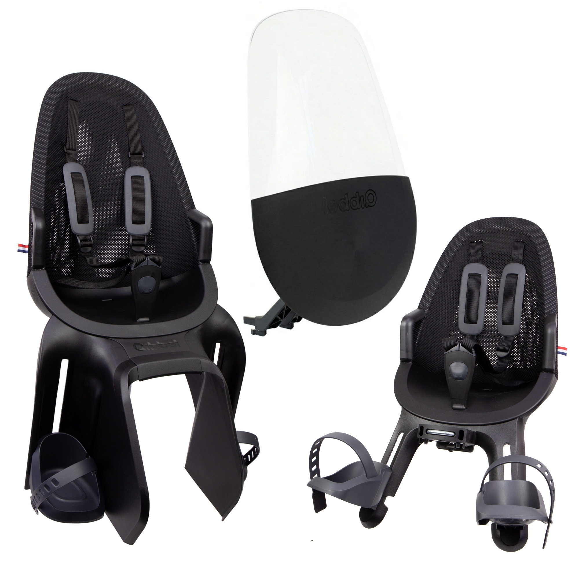 Qibbel Air Midnight Black Fietsstoeltjes Pakket