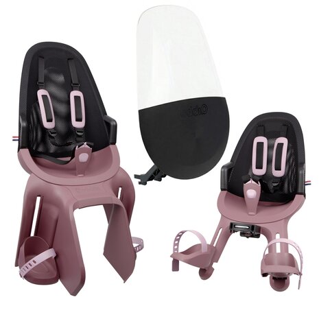Qibbel Air Plum Rose Fietsstoeltjes Pakket Qibbel Air Plum Rose Fietsstoeltjes Pakket