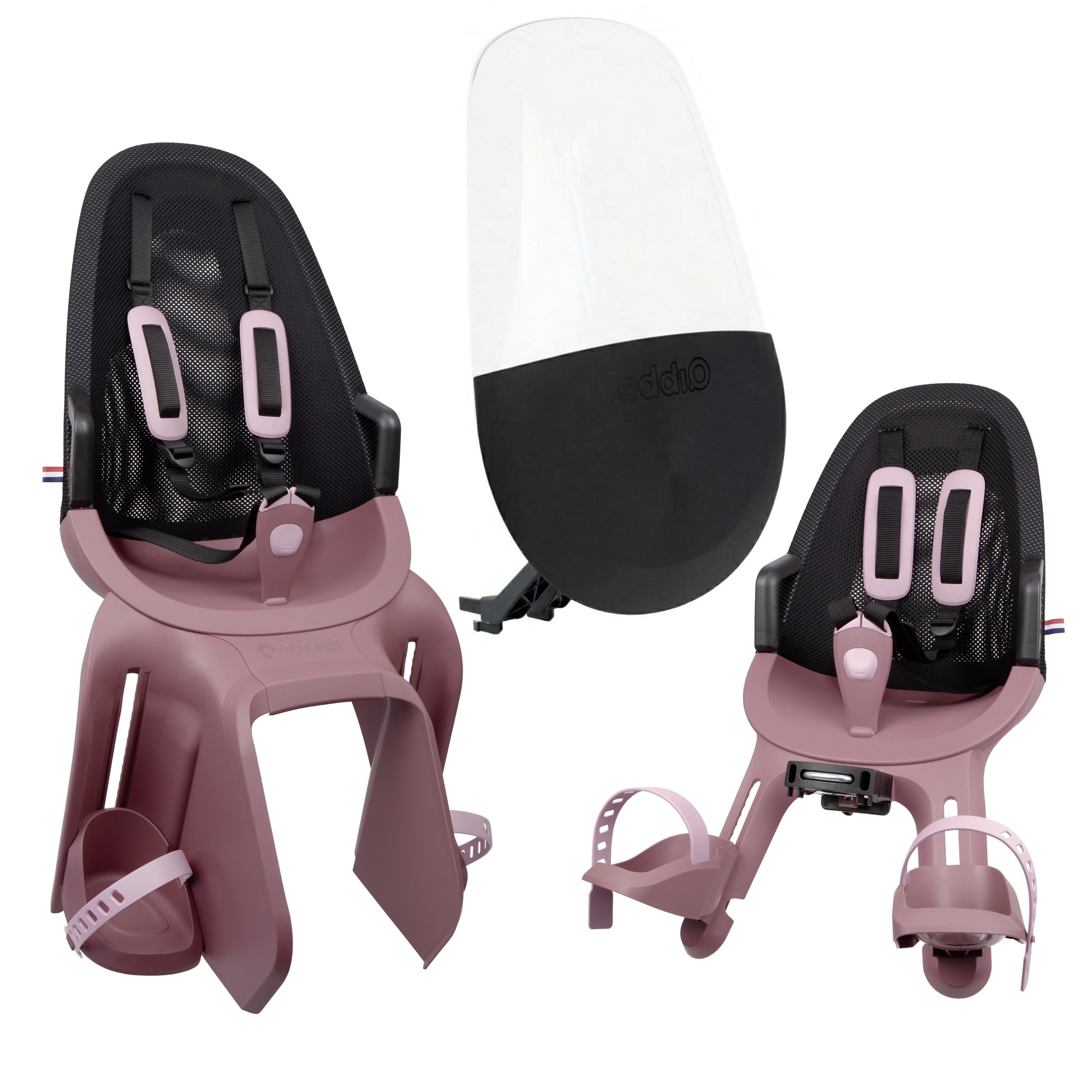 Qibbel Air Plum Rose Fietsstoeltjes Pakket