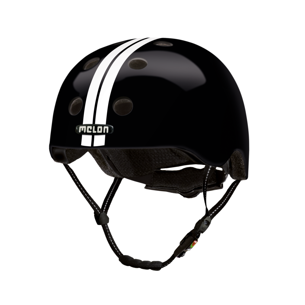 Melon BabyHelm / Kinderhelm XXS Straight White Black (46 t/m 52 cm) Melon BabyHelm / Kinderhelm XXS Straight White Black (46 t/m 52 cm)