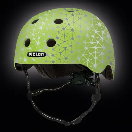 Melon BabyHelm / Kinderhelm XXS Reflective Synapse Green (44 t/m 50 cm)