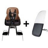 Bobike Mini Exclusive Evolve Cinnamon Brown Voorstoeltje + Windscherm