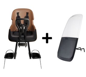 Bobike Mini Exclusive Evolve Cinnamon Brown Voorstoeltje + Windscherm Bobike Mini Exclusive Evolve Cinnamon Brown Voorstoeltje + Windscherm