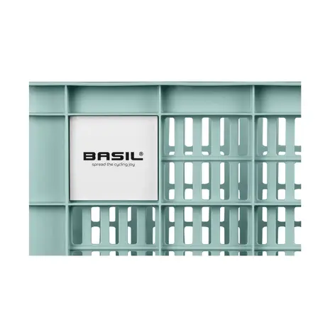 Basil Kunststof Fietskrat Small klein Silver Blue