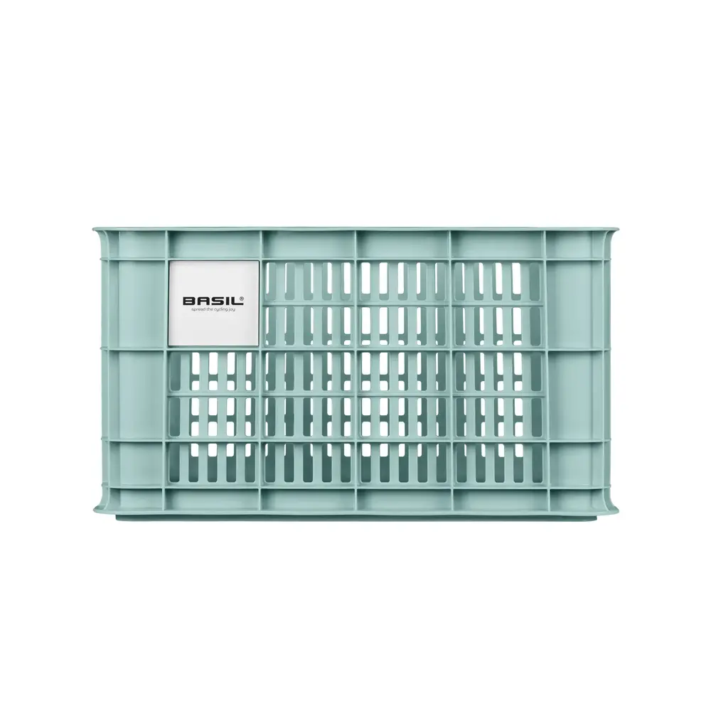 Basil Kunststof Fietskrat Small klein Silver Blue