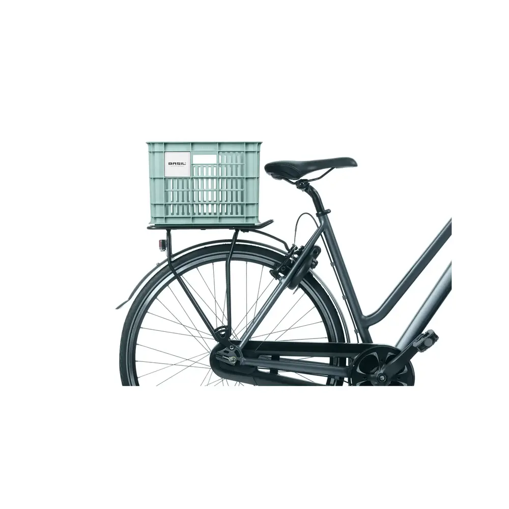 Basil Transport Fietskrat M Medium Silver Blue Basil Transport Fietskrat M Medium Silver Blue