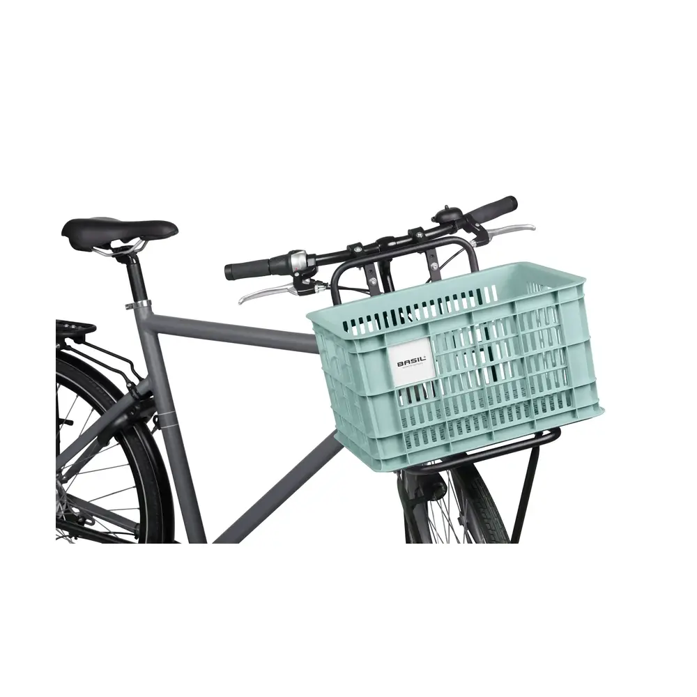 Basil Transport Fietskrat M Medium Silver Blue Basil Transport Fietskrat M Medium Silver Blue