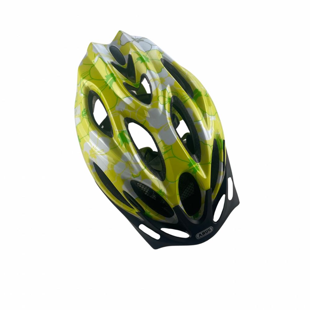 Abus Babyhelm Kinderhelm Hibiscus Lime Chaos S 48-55 cm Abus Babyhelm Kinderhelm Hibiscus Lime Chaos S 48-55 cm