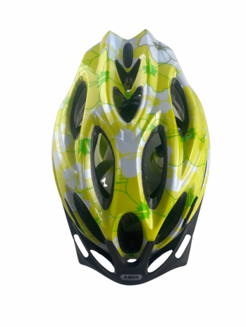 Abus Babyhelm Kinderhelm Hibiscus Lime Chaos S 48-55 cm Abus Babyhelm Kinderhelm Hibiscus Lime Chaos S 48-55 cm