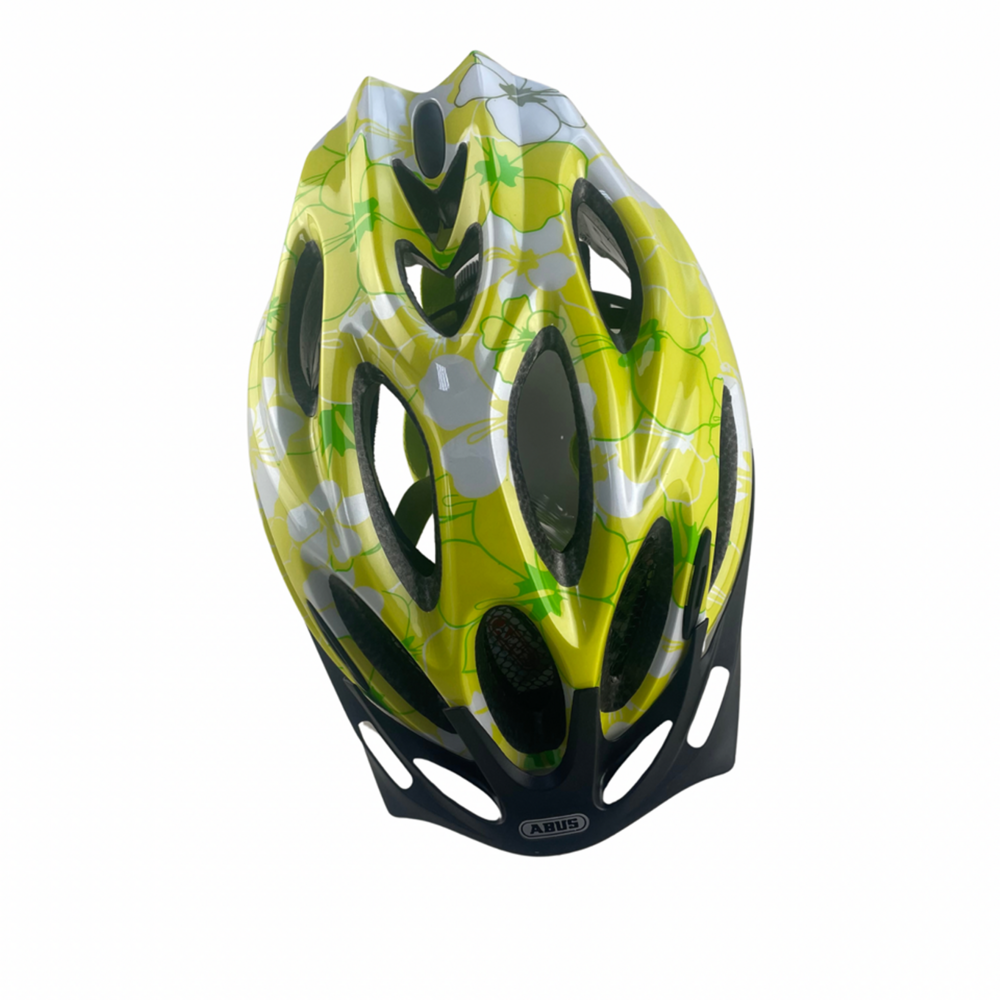 Abus Babyhelm Kinderhelm Hibiscus Lime Chaos XS 44-48 cm Abus Babyhelm Kinderhelm Hibiscus Lime Chaos XS 44-48 cm