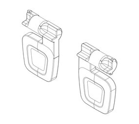Thule Yepp Voetsteun Clips voor Yepp Nexxt Maxi Thule Yepp Voetsteun Clips voor Yepp Nexxt Maxi