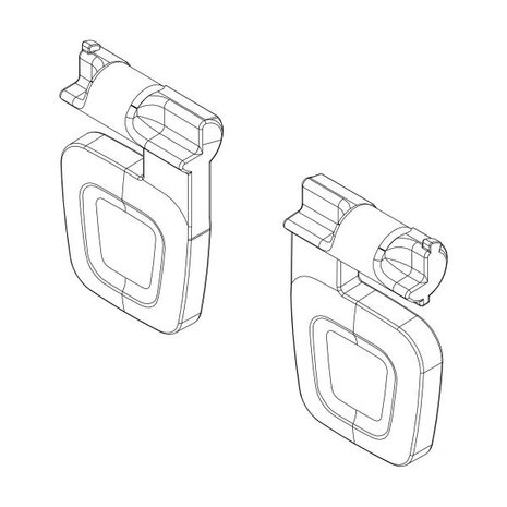 Thule Yepp Voetsteun Clips voor Yepp Nexxt Maxi Thule Yepp Voetsteun Clips voor Yepp Nexxt Maxi