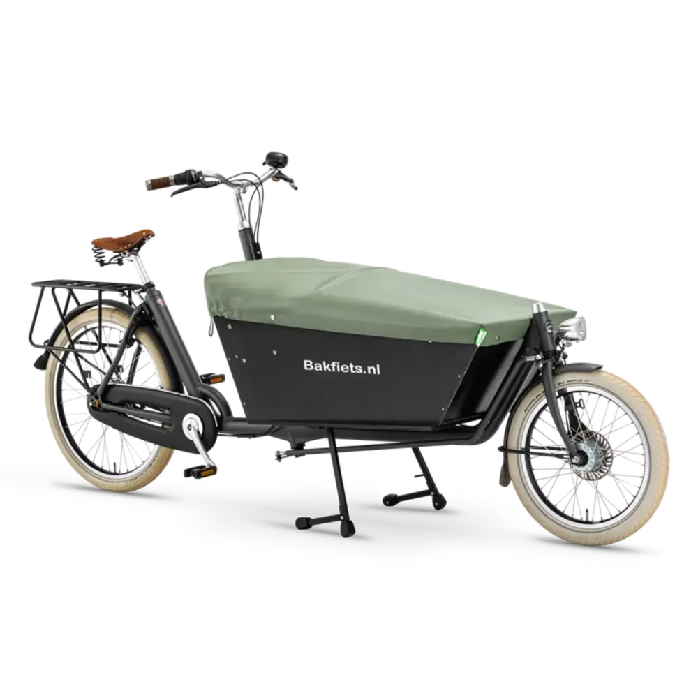 Clarijs Dekzeil Bakfiets Kort Olijf