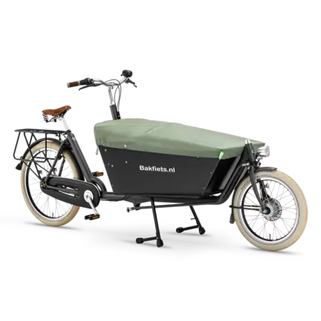 Clarijs Dekzeil Bakfiets Kort Olijf