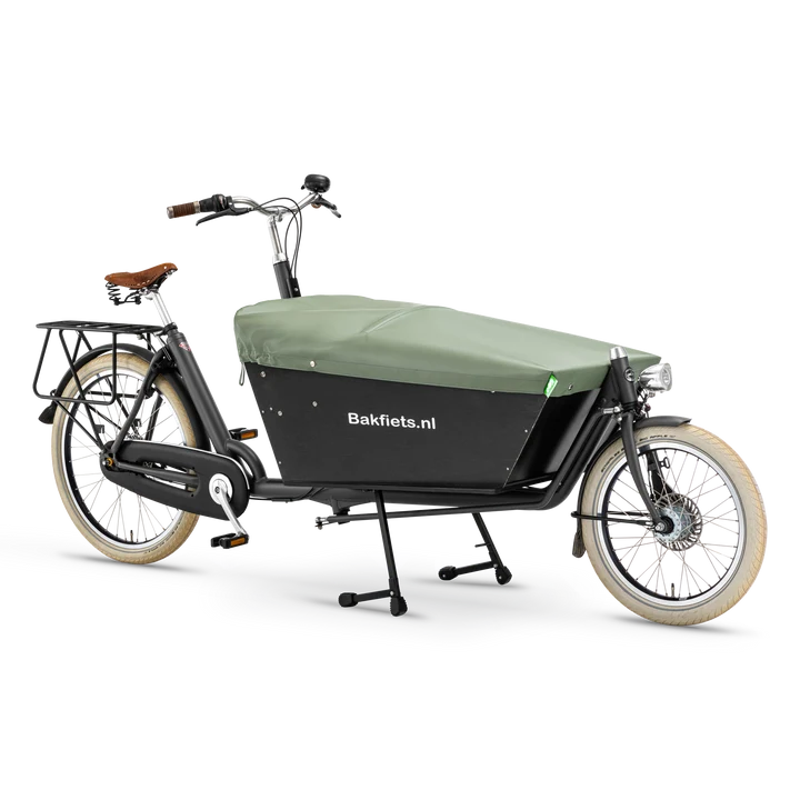 Dekzeil Bakfiets Kort Olijf