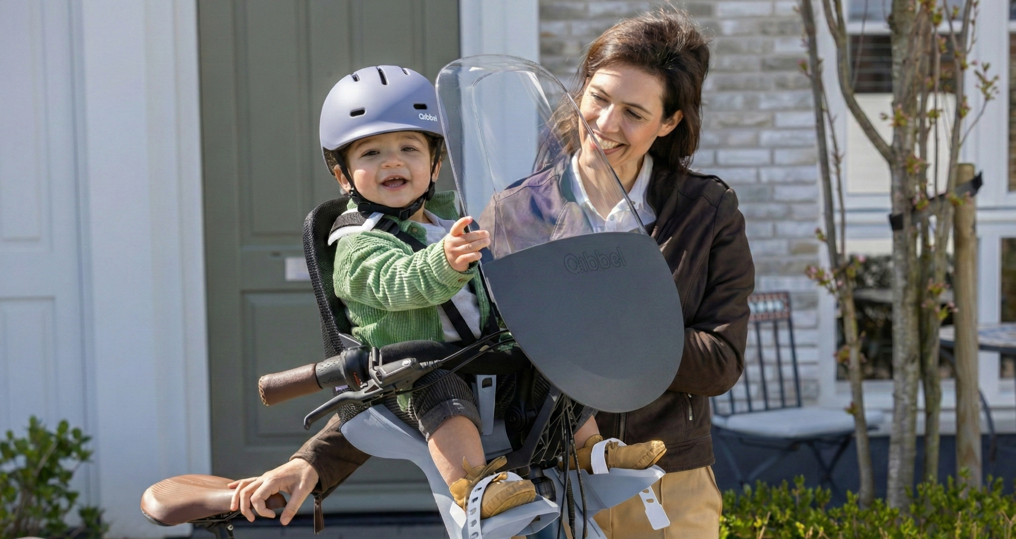 Mag een kind voorop een elektrische fiets zitten?