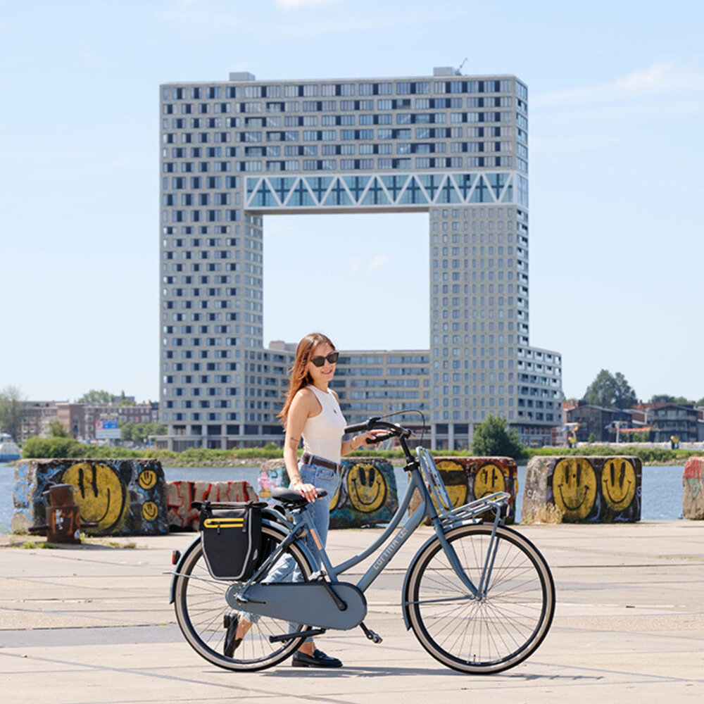 Beck Dubbele Sportieve Fietstas Flo MIK Yellow Geel