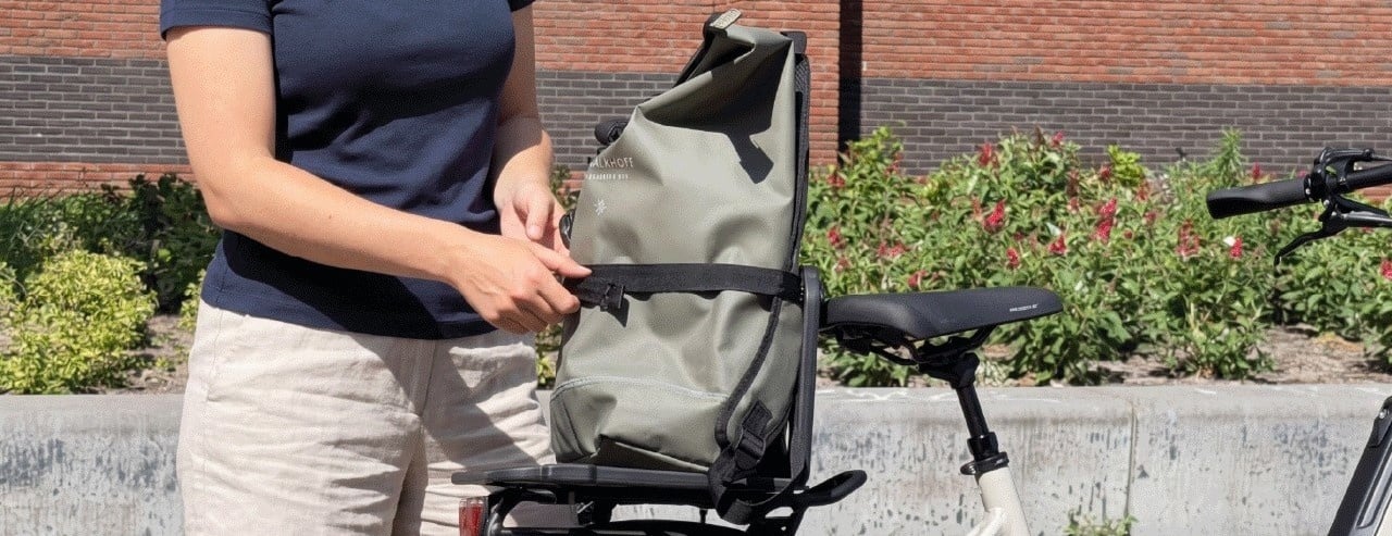 Nieuw: Polisport PackMate voor rugzakken, tassen en bagage op de fiets Nieuw: Polisport PackMate voor rugzakken, tassen en bagage op de fiets