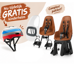 Bobike One Chocolate Brown pakket Fietsstoeltjes