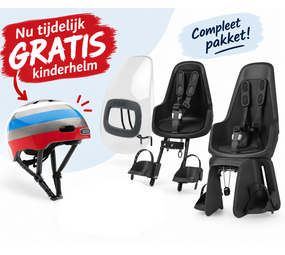 Bobike One Urban Black pakket Fietsstoeltjes