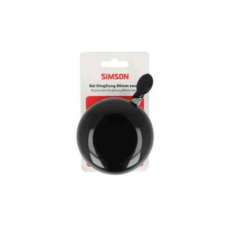 Simson bel Ding Dong Large zwart 80mm Simson bel Ding Dong Large zwart 80mm