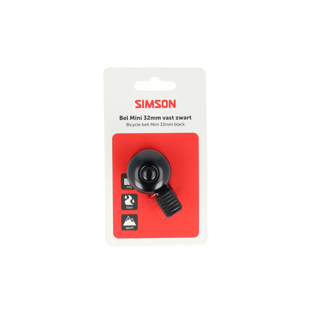 Simson bel Mini 32mm zwart Simson bel Mini 32mm zwart