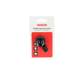 Simson bel Mini 32mm zwart Simson bel Mini 32mm zwart