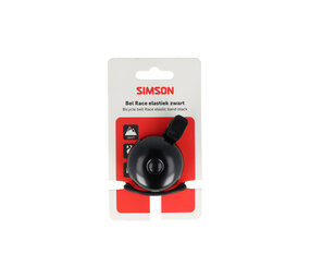 Simson bel Race met elastiek bevestiging zwart