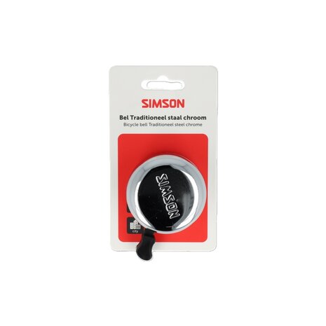 Simson bel Traditioneel chroom staal Simson bel Traditioneel chroom staal