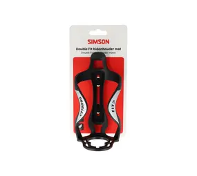 Simson bidonhouder DoubleFit mat zwart Simson bidonhouder DoubleFit mat zwart