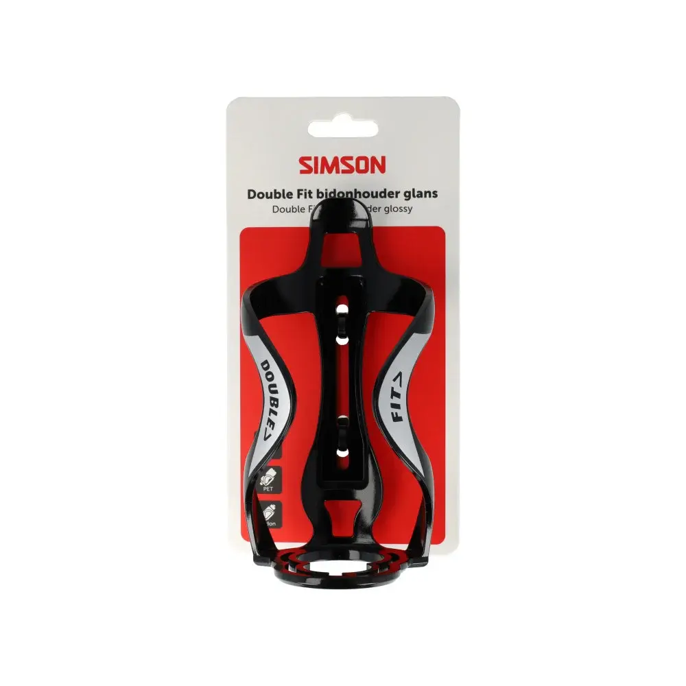 Simson bidonhouder DoubleFit zwart Simson bidonhouder DoubleFit zwart