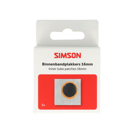 Simson binnenbandpleisters 16mm (8) Simson binnenbandpleisters 16mm (8)