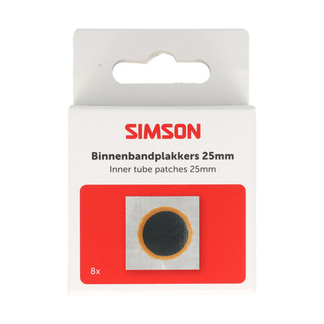 Simson binnenbandpleisters 25mm (8) Simson binnenbandpleisters 25mm (8)