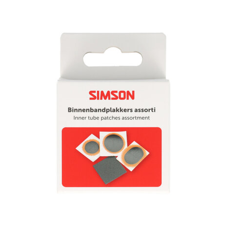 Simson binnenbandpleisters assortiment 9-delig Simson binnenbandpleisters assortiment 9-delig