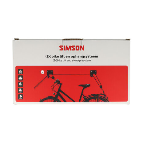 Simson E-bike lift en ophangsysteem Simson E-bike lift en ophangsysteem