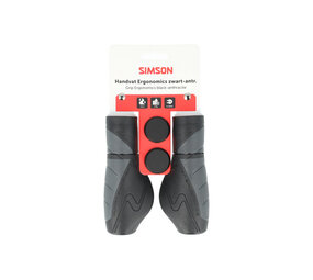 Simson handvatten Ergonomics zwart/antraciet Simson handvatten Ergonomics zwart/antraciet