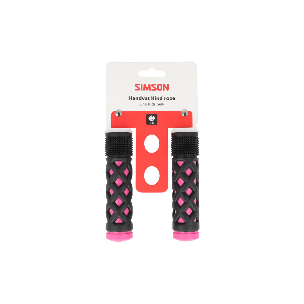 Simson handvatten kinder roze/zwart Simson handvatten kinder roze/zwart