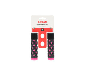 Simson handvatten kinder roze/zwart Simson handvatten kinder roze/zwart