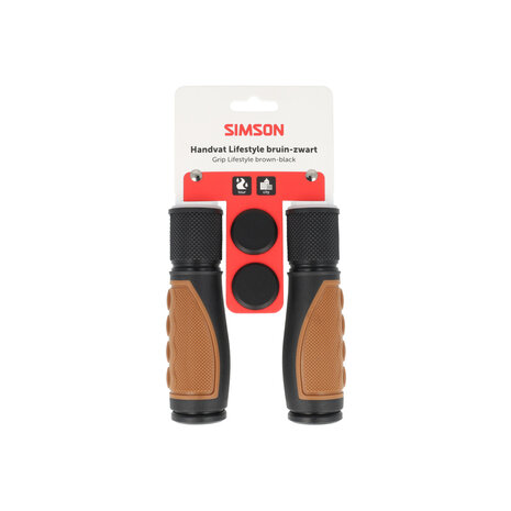 Simson handvatten Lifestyle bruin/zwart Simson handvatten Lifestyle bruin/zwart