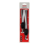 Simson karabijnhaakbinder 60cm zwart/wit/grijs