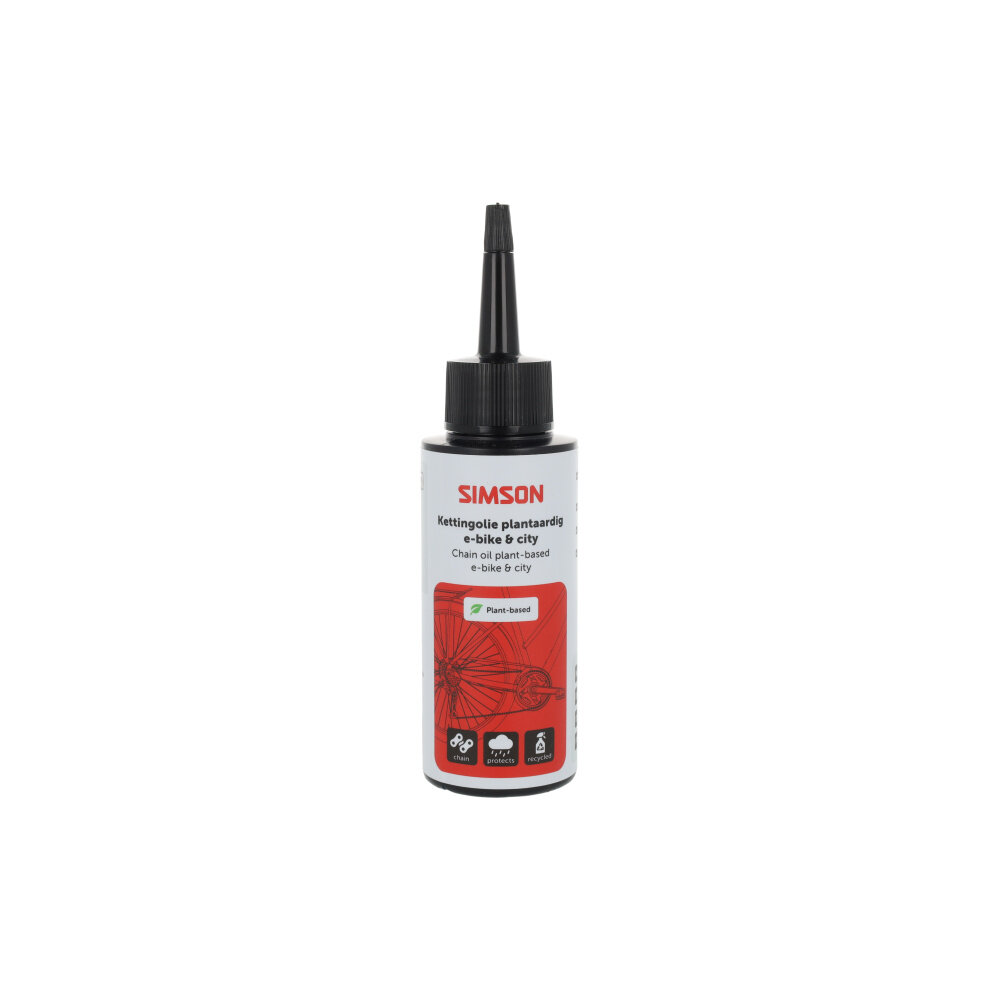 Simson kettingolie plantaardig E-bike en city bike 100ml Simson kettingolie plantaardig E-bike en city bike 100ml