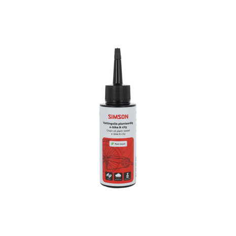 Simson kettingolie plantaardig E-bike en city bike 100ml Simson kettingolie plantaardig E-bike en city bike 100ml
