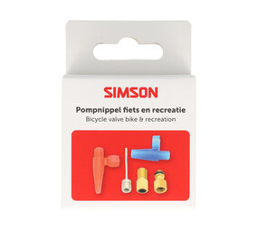 Simson pompnippel assortiment fiets en recreatie 5-delig
