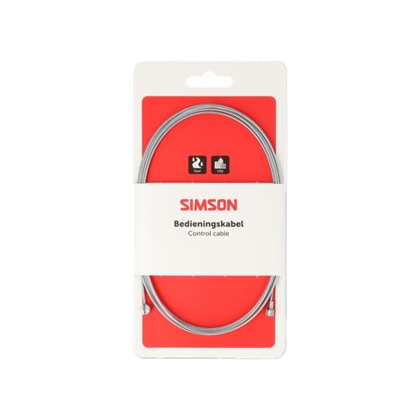 Simson rem binnenkabel 2.25m 2 nippels ton/peer Simson rem binnenkabel 2.25m 2 nippels ton/peer