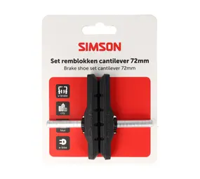 Simson remblok Cantilever 72mm Simson remblok Cantilever 72mm