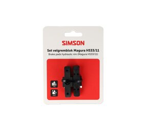 Simson remblok set Magura HS11/33 velgrem Simson remblok set Magura HS11/33 velgrem
