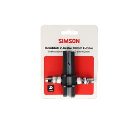 Simson remblok V-brake 80mm E-bike Simson remblok V-brake 80mm E-bike