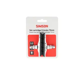 Simson remblok V-brake cartridge 72mm Simson remblok V-brake cartridge 72mm