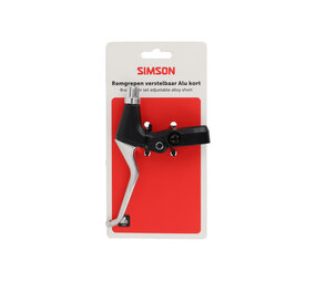 Simson remgreep set kort alu/zwart Simson remgreep set kort alu/zwart